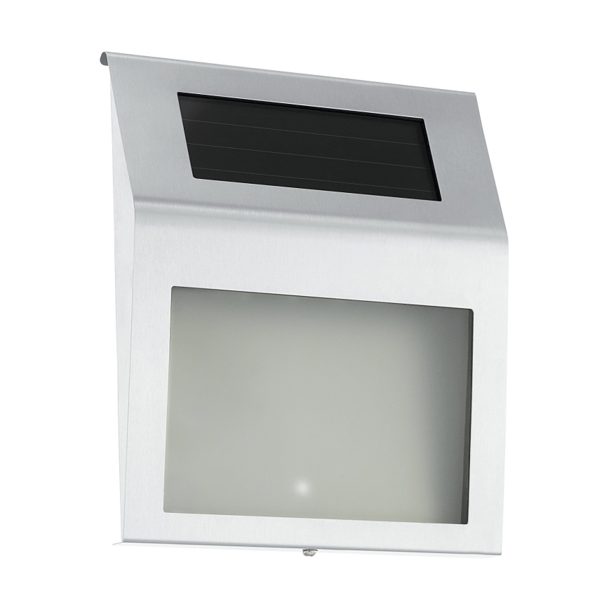 Eglo 48875 - Ηλιακό φωτιστικό αριθμού οικίας LED LED/1,2W/1,2V 300 mAh IP44 ματ χρώμιο