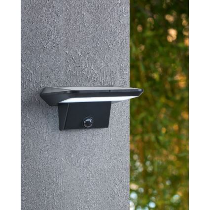 Eglo - LED ηλιακό φωτιστικό τοίχου με αισθητήρα LED/20W/3,7V 2000 mAh IP44