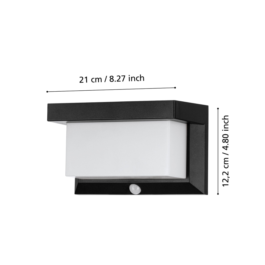 Eglo - Ηλιακό φωτιστικό τοίχου LED με αισθητήρα LED/3,84W/3,7V IP44