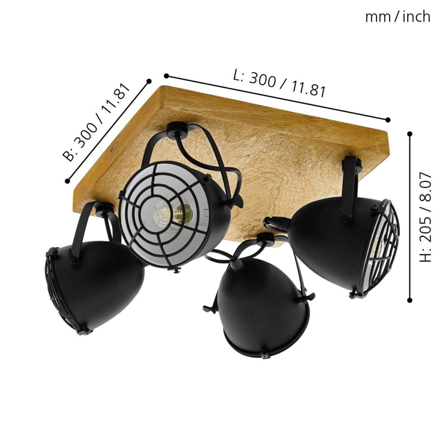 Eglo 49079 - Φωτιστικό σποτ GATEBECK 4xE14/40W/230V