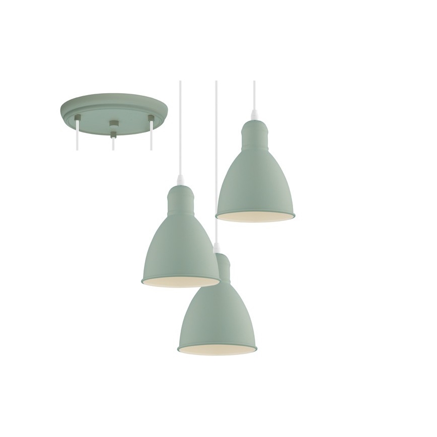 EGLO 49095 - Πολύφωτο σε σχοινί PRIDDY-P 3xE27/60W/230V