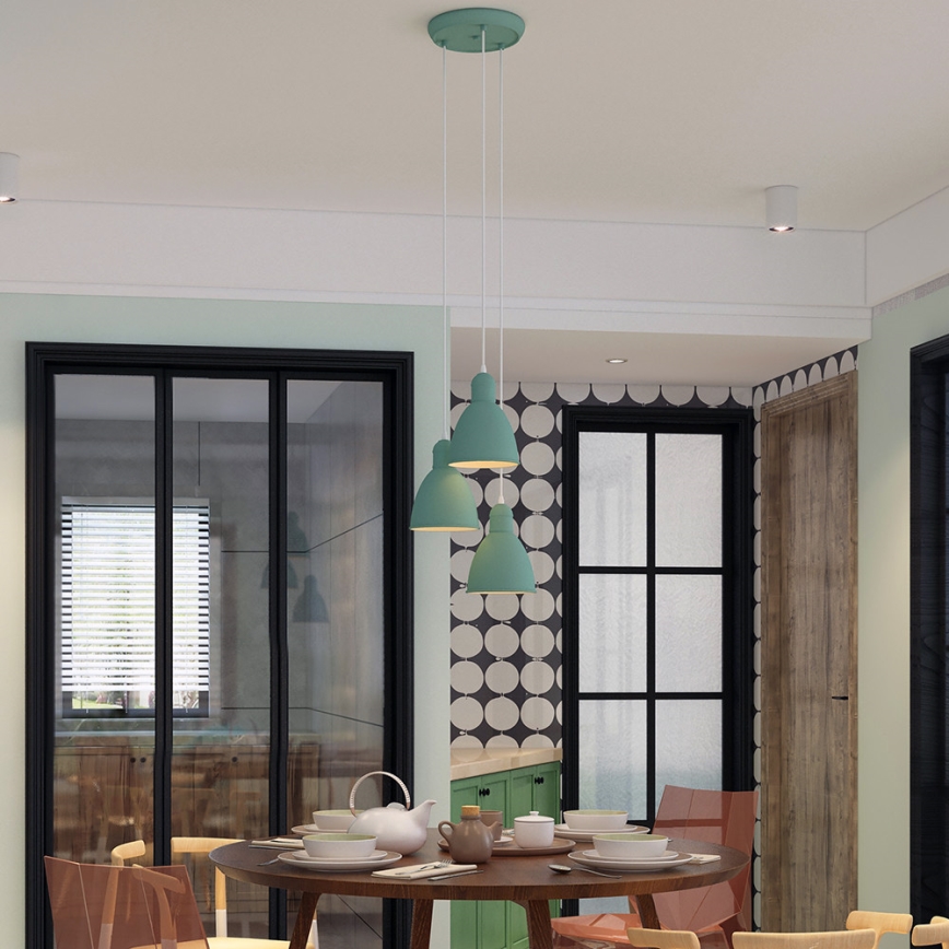 EGLO 49095 - Πολύφωτο σε σχοινί PRIDDY-P 3xE27/60W/230V