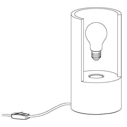 Eglo 49111 - Επιτραπέζια λάμπα LYNTON 1xE27/60W/230V