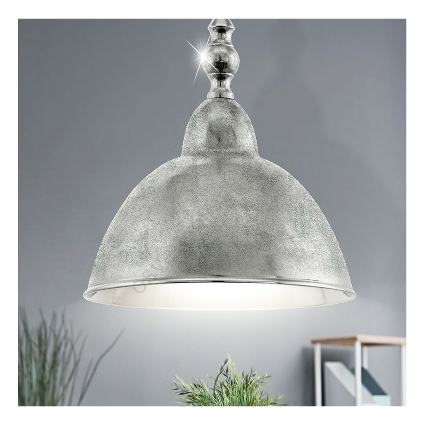 Eglo 49178 - Φωτιστικό οροφής με αλυσίδα EASINGTON 1xE27/60W/230V διάμ. 350 mm