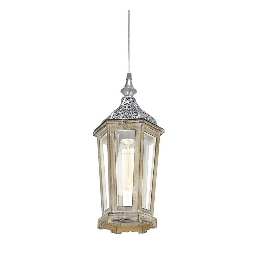 Eglo 49206 - Κρεμαστό φωτιστικό KINGHORN με καλώδιο 1xE27/42W/230V