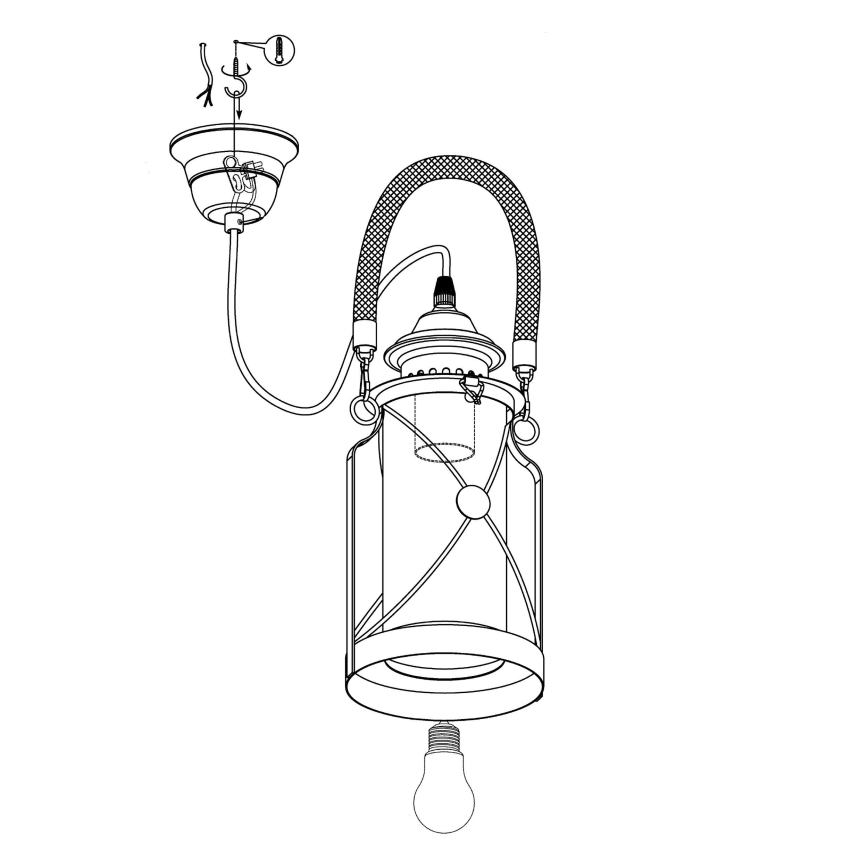 Eglo - Πολύφωτο 1xE27/60W/230V