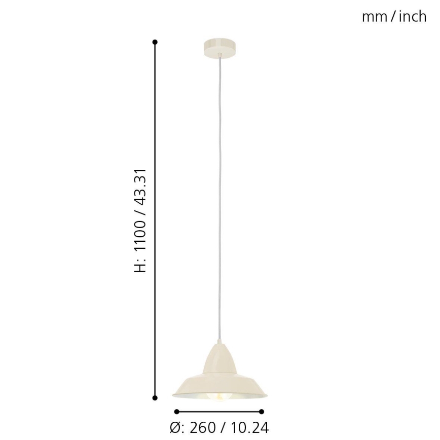 Eglo 49245 - Πολύφωτο AUCKLAND 1xE27/60W/230V
