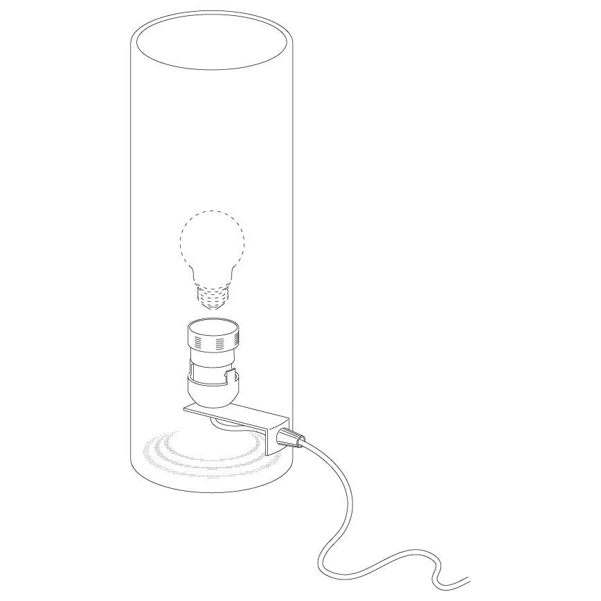 Eglo - Επιτραπέζια λάμπα 1xE27/60W/230V