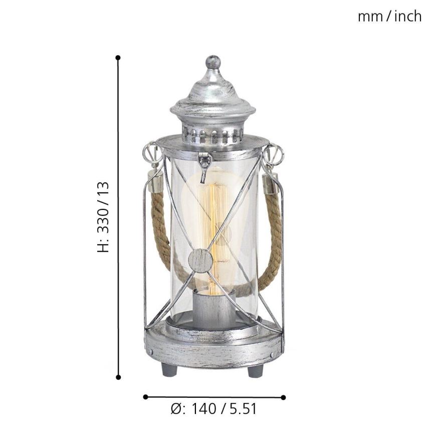 Eglo - Επιτραπέζια λάμπα 1xE27/60W/230V