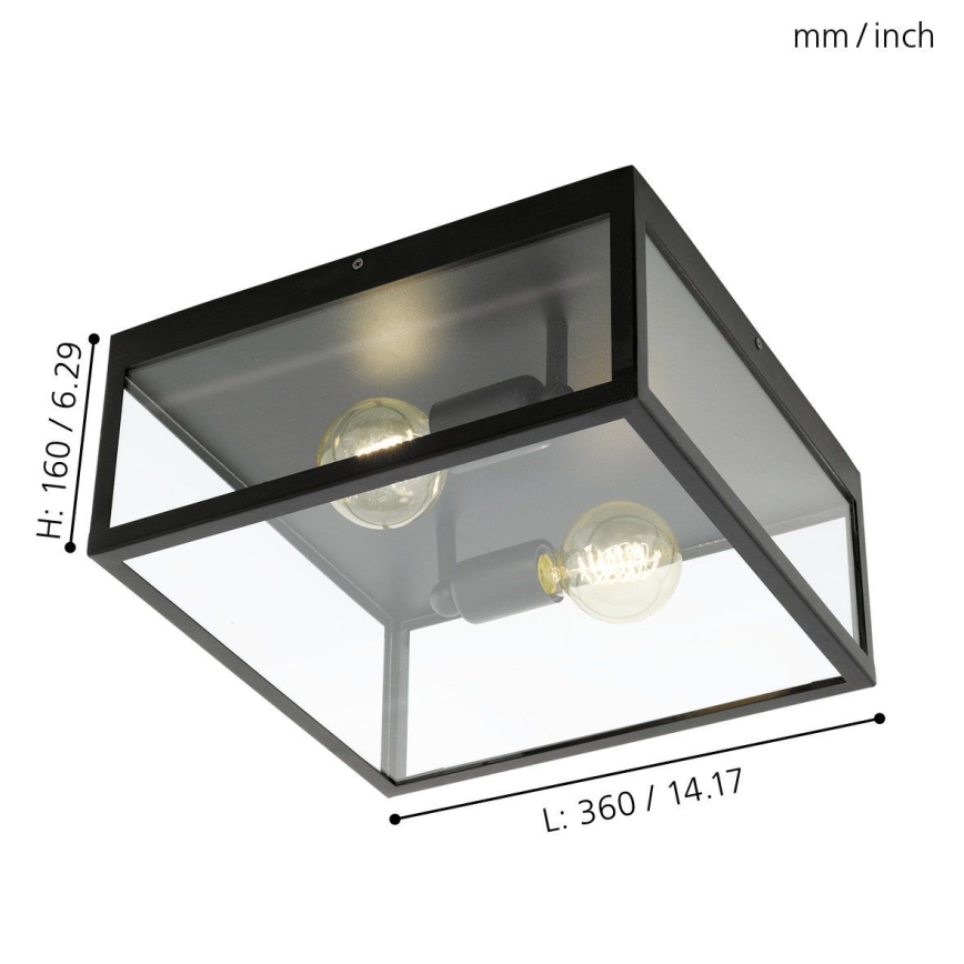 Eglo - Οροφής φωτιστικό 2xE27/60W/230V