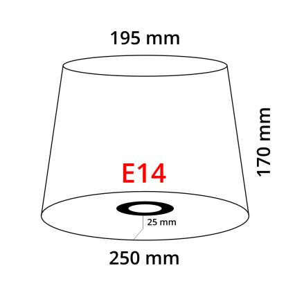 Eglo 49412 - Καπέλο VINTAGE λευκό διπλωμένο E14 διάμετρος 25 cm