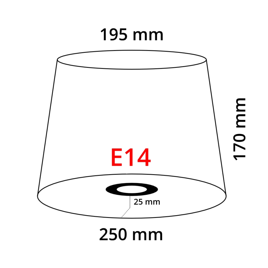 Eglo 49412 - Καπέλο VINTAGE λευκό διπλωμένο E14 διάμετρος 25 cm