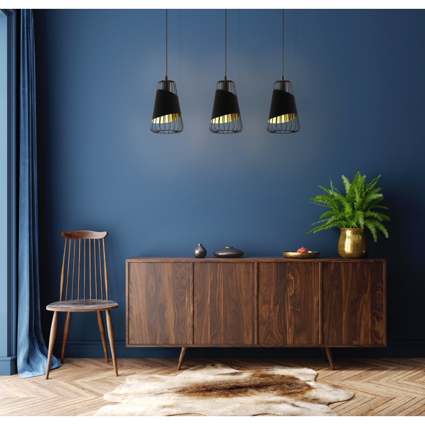 Eglo - Πολύφωτο σε σχοινί 3xE27/60W/230V