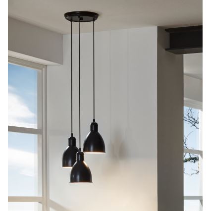 Eglo 49465 - Φωτιστικό οροφής PRIDDY 3xE27/60W/230V