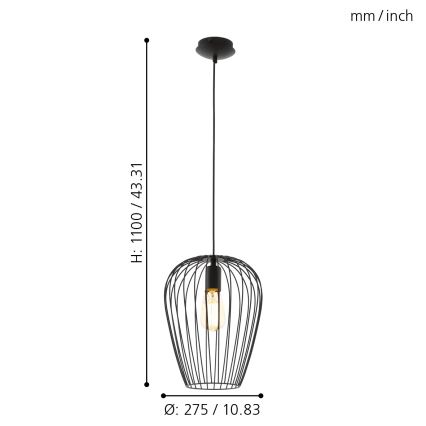 Eglo - Φωτιστικό οροφής 1xE27/60W/230V