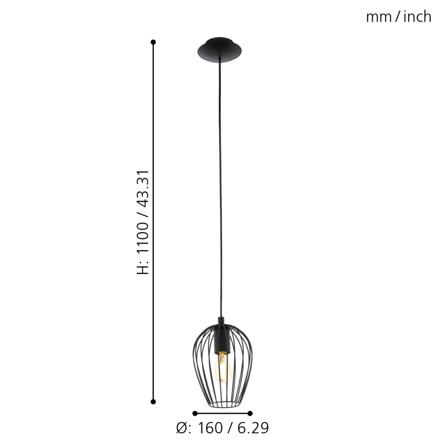 Eglo - Φωτιστικό οροφής 1xE27/60W/230V