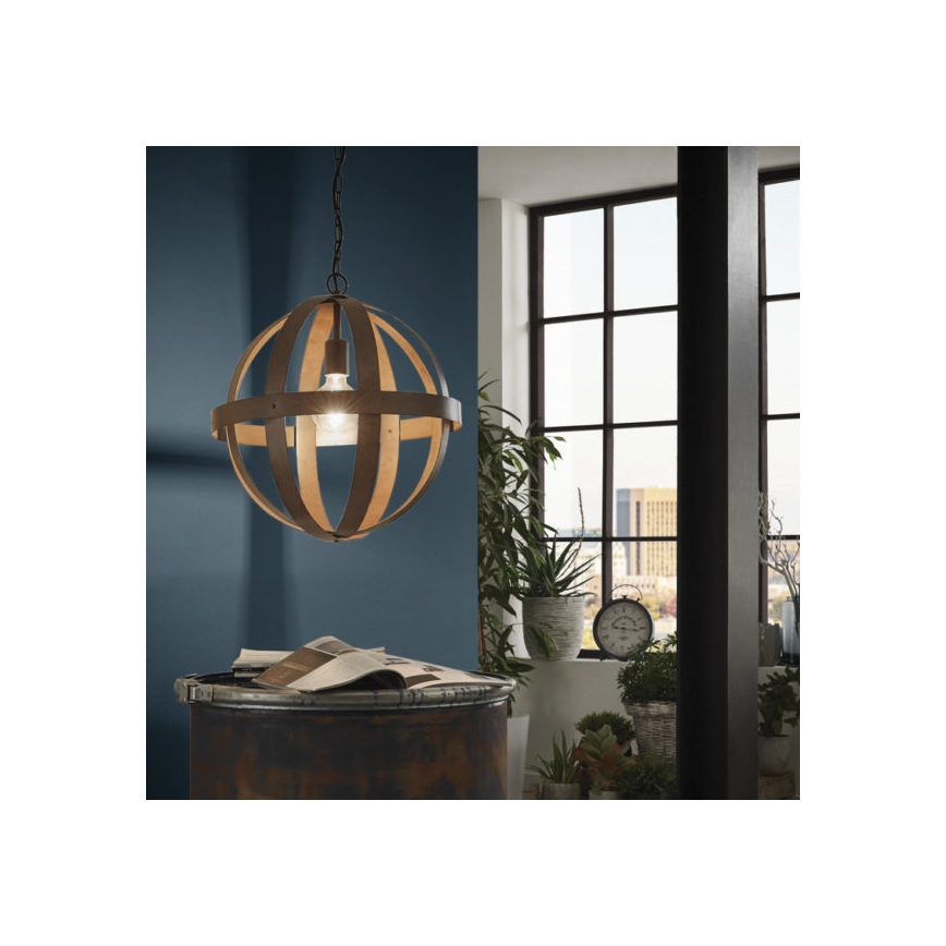 Eglo 49482 -  Κρεμαστό φωτιστικό οροφής WESTBURY 1xE27/60W/230V διάμετρος 37 cm