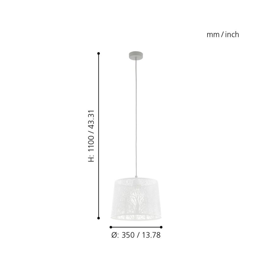 Eglo - Πολύφωτο σε σχοινί 1xE27/60W/230V