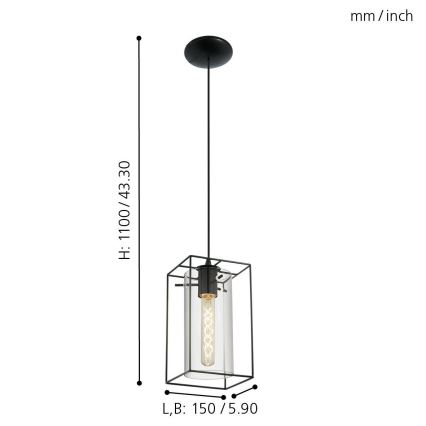 Eglo - Πολύφωτο 1xE27/60W/230V