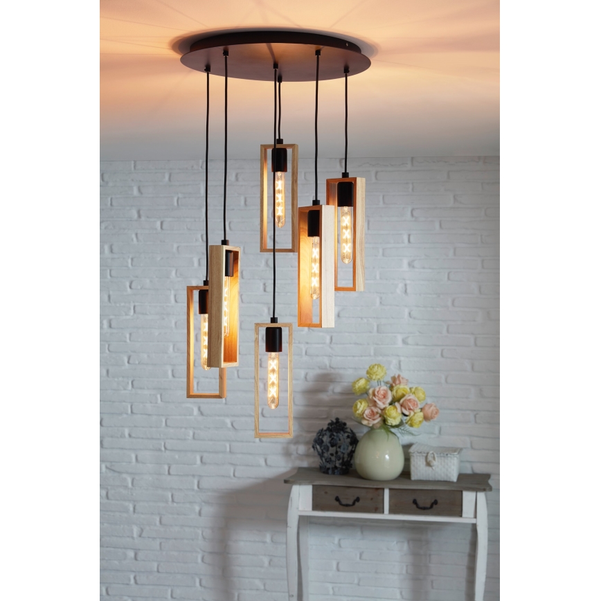 Eglo - Κρεμαστό φωτιστικό οροφής 6xE27/60W/230V
