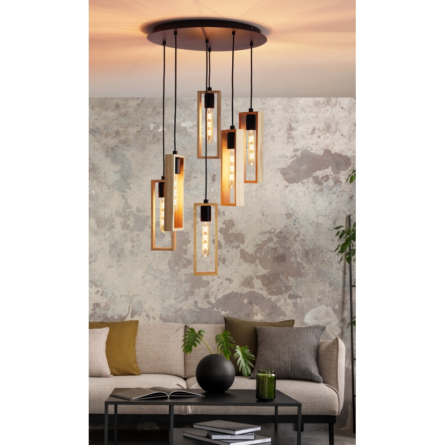 Eglo - Κρεμαστό φωτιστικό οροφής 6xE27/60W/230V