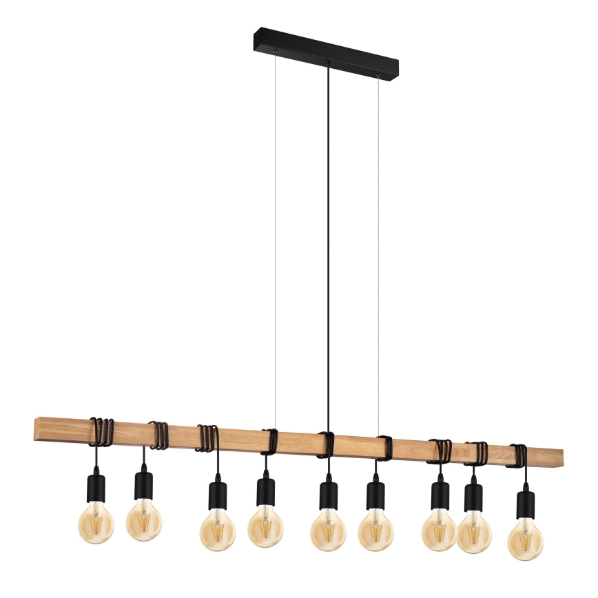 Eglo - Πολύφωτο σε σχοινί TOWNSHEND 9xE27/60W/230V
