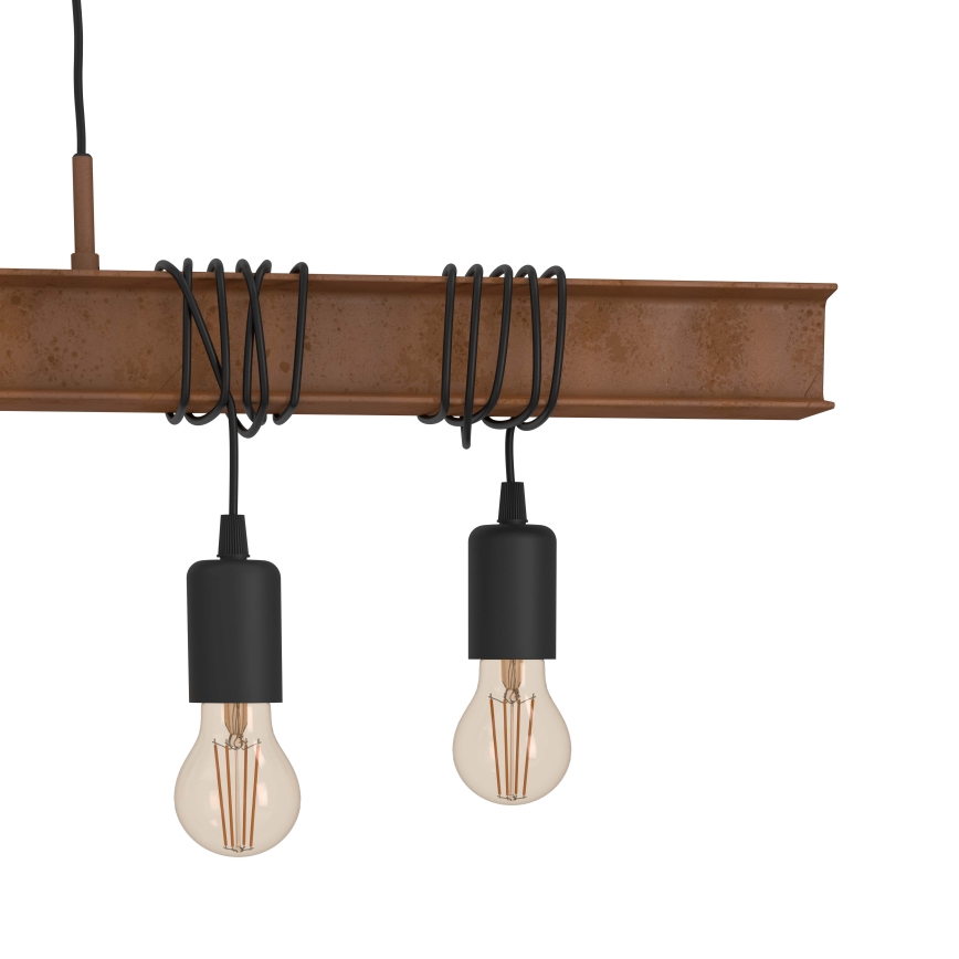 Eglo - Πολύφωτο σε σχοινί TOWNSHEND 6xE27/60W/230V