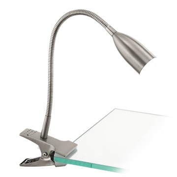 Eglo 54647 - Επιτραπέζια λάμπα LED με κλιπ LED/4,5W/230V 3000K ματ χρώμιο