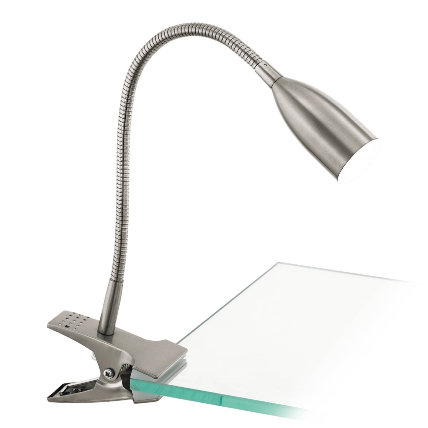 Eglo 54647 - Επιτραπέζια λάμπα LED με κλιπ LED/4,5W/230V 3000K ματ χρώμιο