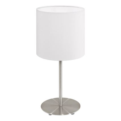 Eglo 54744 - Eπιτραπέζιο φωτιστικό ANADIA 1xE14/40W/230V λευκό/ματ χρώμιο