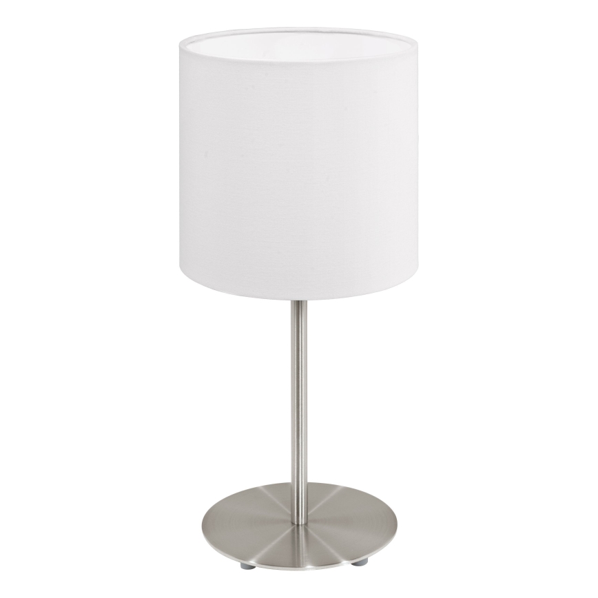 Eglo 54744 - Eπιτραπέζιο φωτιστικό ANADIA 1xE14/40W/230V λευκό/ματ χρώμιο