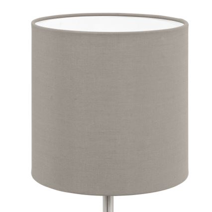 Eglo 54745 - Eπιτραπέζιο φωτιστικό ANADIA 1xE14/40W/230V taupe/ματ χρώμιο