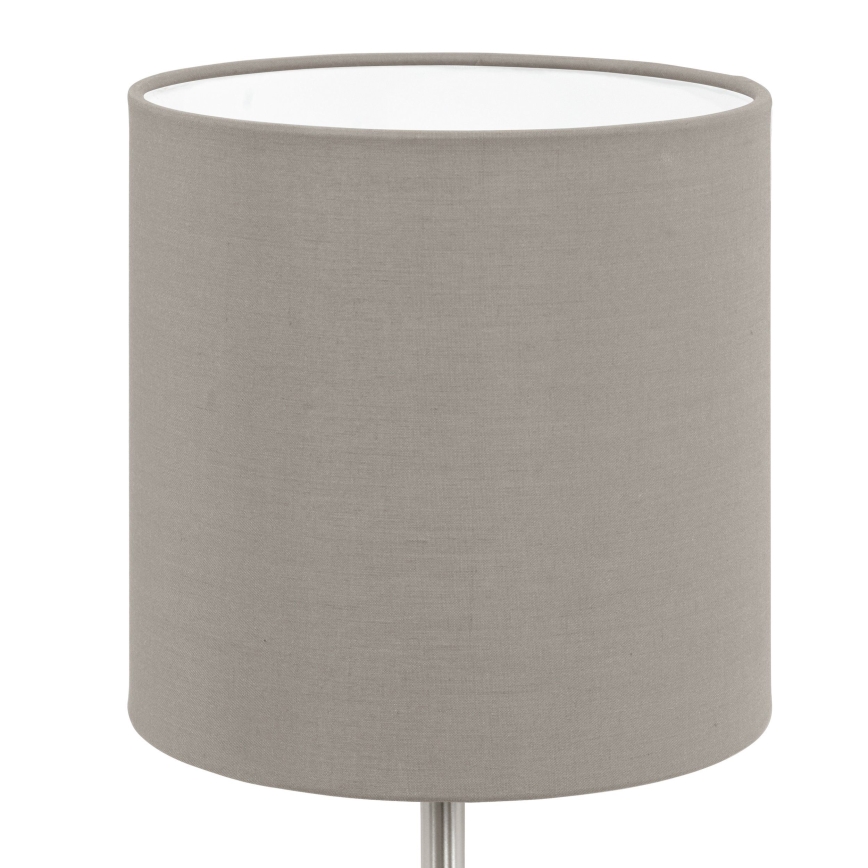 Eglo 54745 - Eπιτραπέζιο φωτιστικό ANADIA 1xE14/40W/230V taupe/ματ χρώμιο