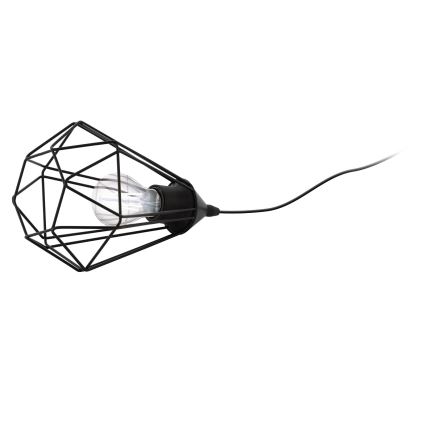 Eglo 54889 - Επιτραπέζιο φωτιστικό πρίζας LED  1xE27/4W/230V 3000K μαύρο