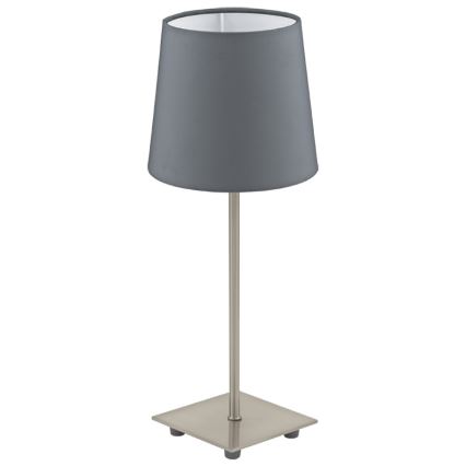 Eglo 54906 - Επιτραπέζιο φωτιστικό LED 1xE14/6W/230V γκρι/ματ χρώμιο