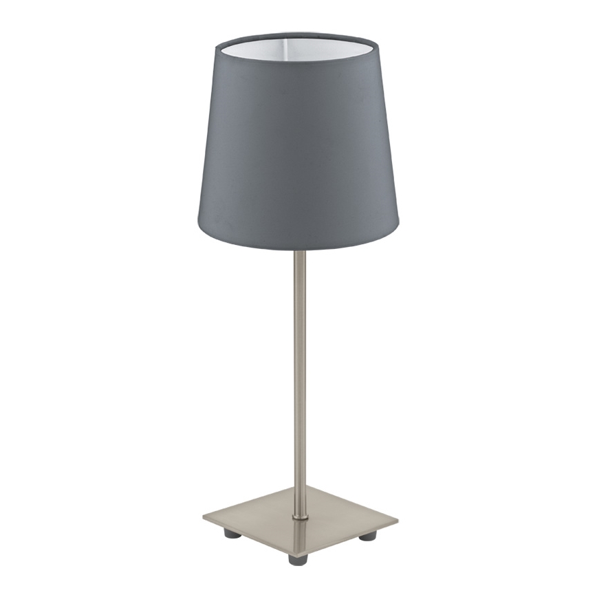 Eglo 54906 - Επιτραπέζιο φωτιστικό LED 1xE14/6W/230V γκρι/ματ χρώμιο