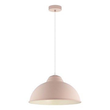Eglo 54964 - Κρεμαστό φωτιστικό οροφής TRURO-P 1xE27/60W/230V ροζ
