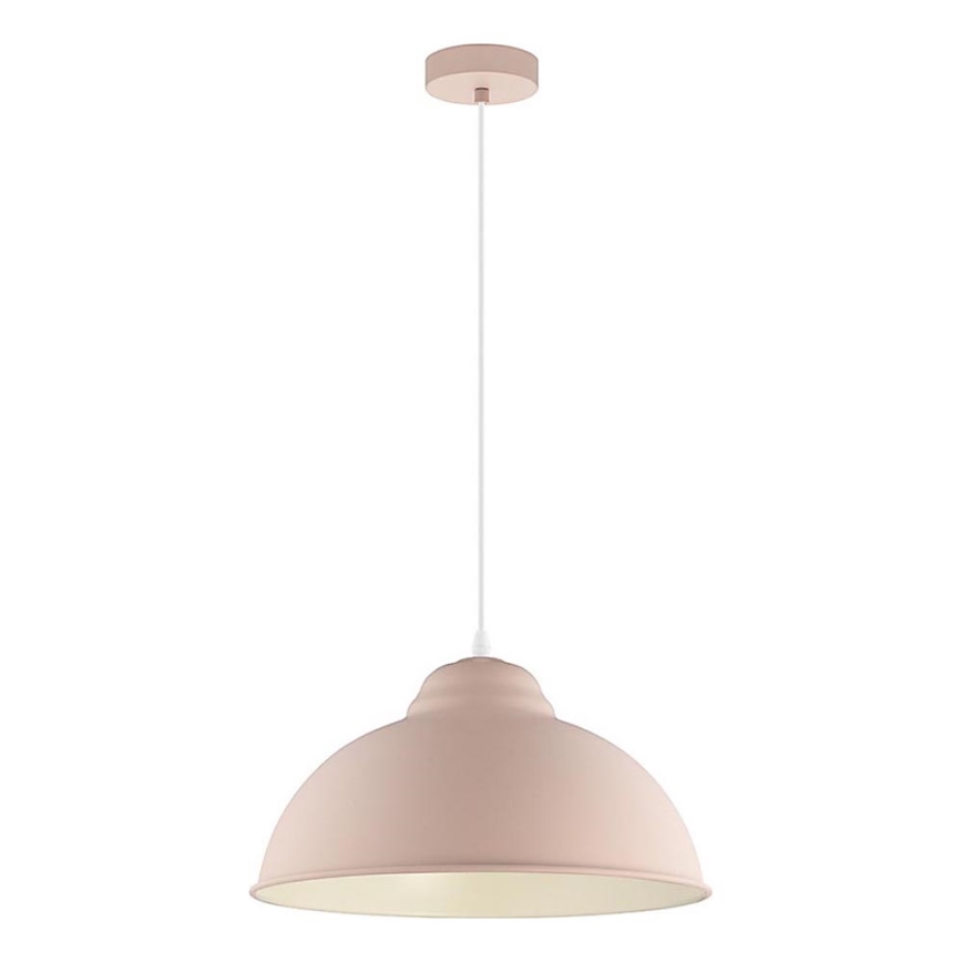 Eglo 54964 - Κρεμαστό φωτιστικό οροφής TRURO-P 1xE27/60W/230V ροζ