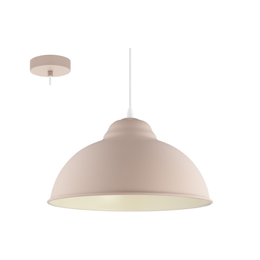 Eglo 54964 - Κρεμαστό φωτιστικό οροφής TRURO-P 1xE27/60W/230V ροζ