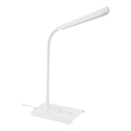 Eglo 55123 - Ρυθμιζόμενο LED επιτραπέζιο φωτιστικό με ασύρματη φόρτιση LED/5,5W/230V λευκό