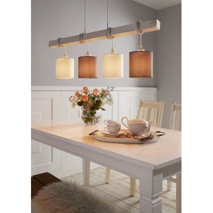Eglo 55206 - LED πολυέλαιος σε καλώδιο TOWNSHEND 4xE27/60W/230V