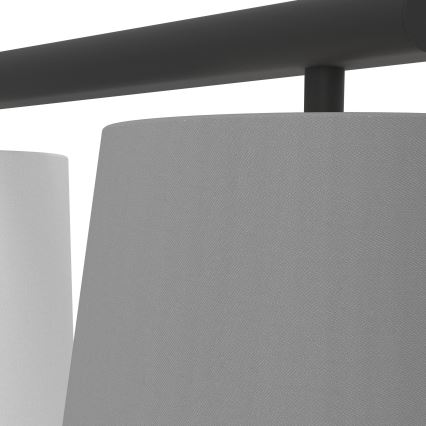 Eglo 55207 - Κρεμαστό φωτιστικό οροφής ALMEIDA 3xE14/25W/230V γκρι