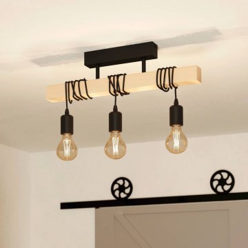 Eglo 55247 - Πλαφονιέρα TOWNSHEND 3xE27/60W/230V
