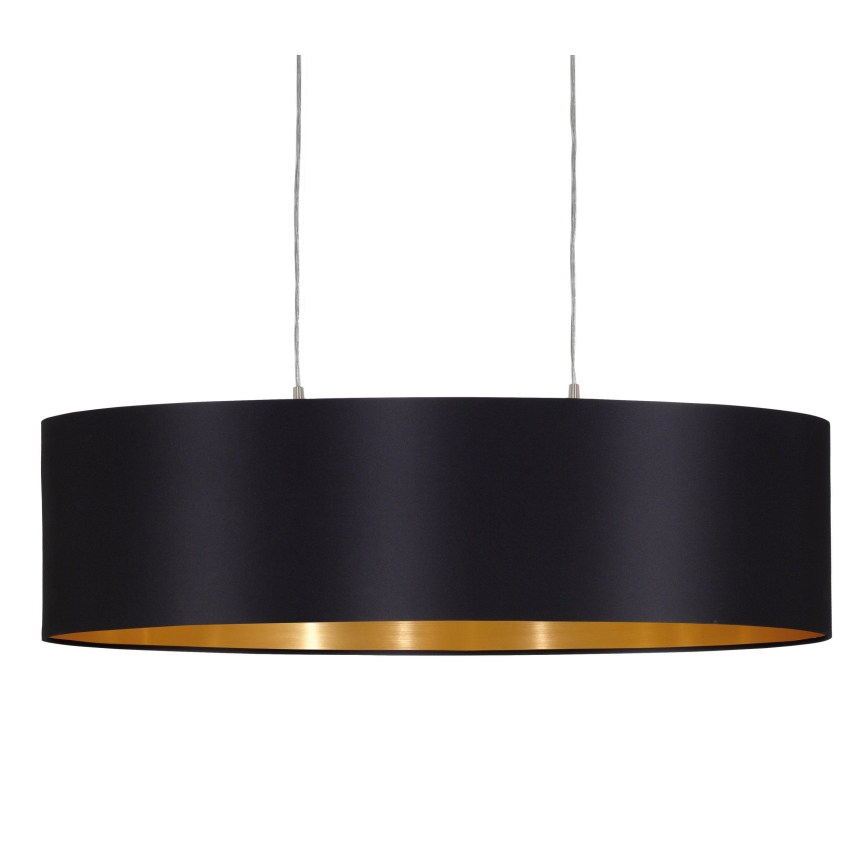 Eglo 55266 - Κρεμαστό φωτιστικό οροφής MASERLO 2xE27/60W/230V μαύρο