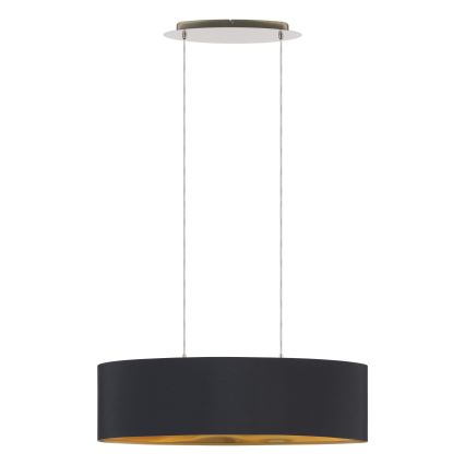 Eglo 55266 - Κρεμαστό φωτιστικό οροφής MASERLO 2xE27/60W/230V μαύρο