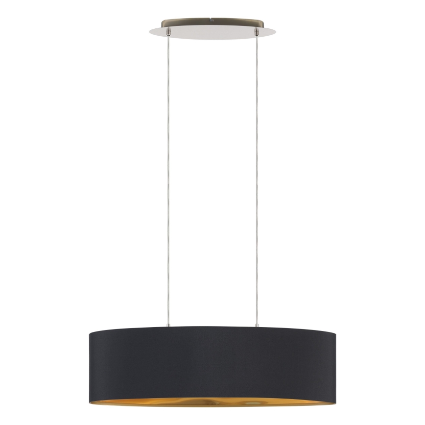 Eglo 55266 - Κρεμαστό φωτιστικό οροφής MASERLO 2xE27/60W/230V μαύρο