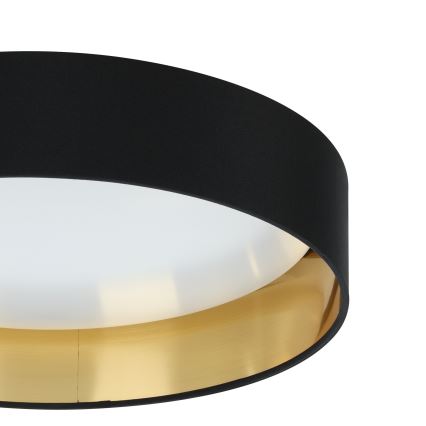 Eglo 55267 - Φωτιστικό οροφής LED MASERLO LED/16W/230V 3000K Ø 40,5 cm μαύρο/χάλκινο