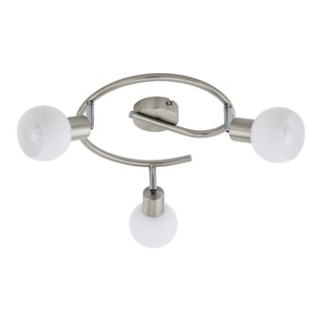 Eglo 55427 - LED φωτιστικό σποτ 3xE14/4W/230V διάμ. 27 εκ. ματ χρώμιο