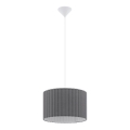 Eglo 55702 - Κρεμαστό φωτιστικό με καλώδιο 1xE27/40W/230V γκρι