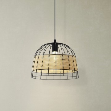 Eglo 55709 - Κρεμαστό φωτιστικό οροφής ANWICK 1xE27/40W/230V rattan